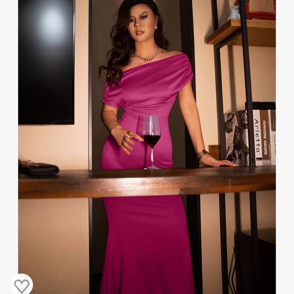 Elegant Sleeveless Off Shoulder Bodycon Long Formal Party Evening Dress - Picture 3 of 16